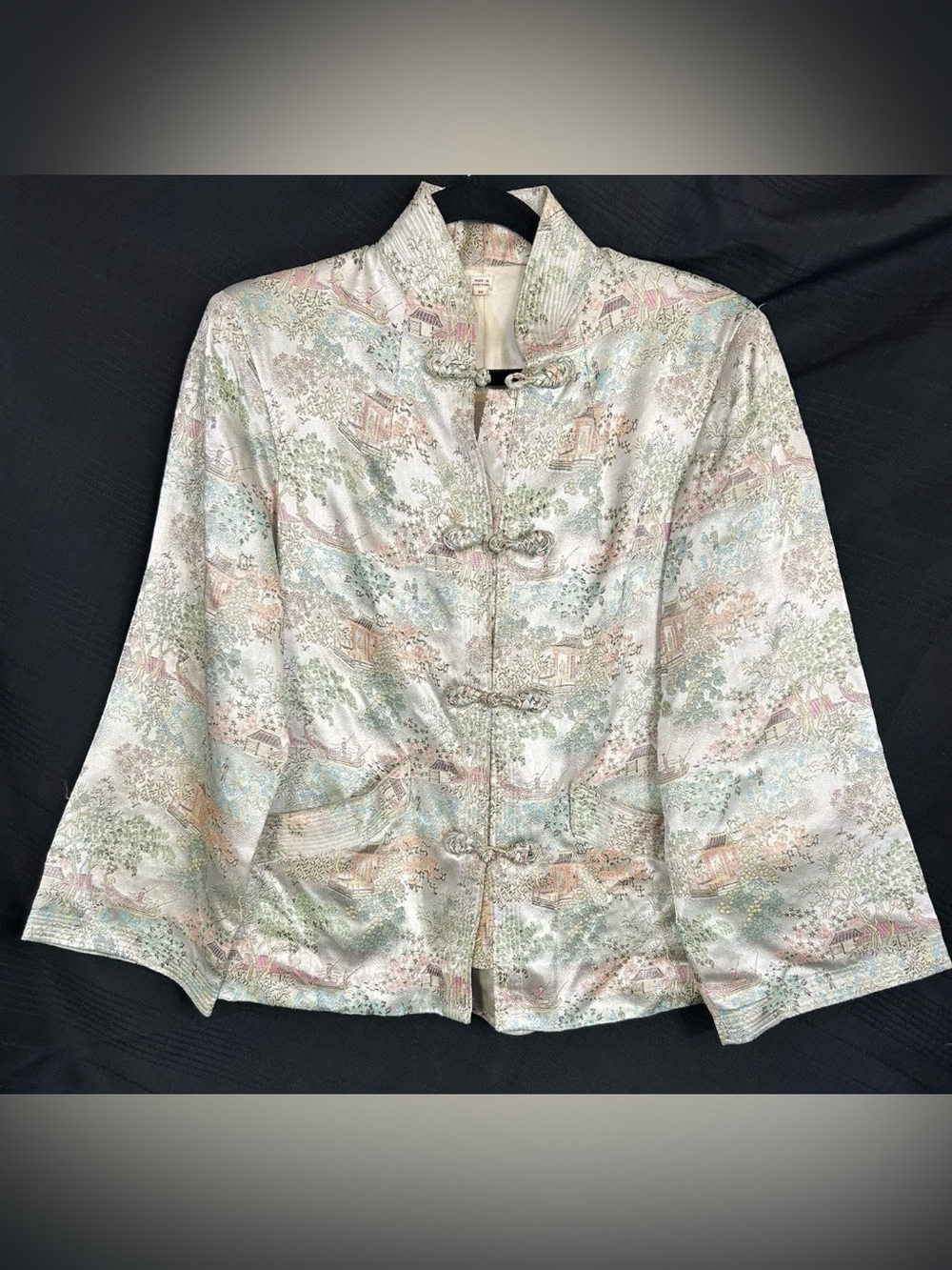 Vintage Chinese Silk Jacket Brocade Size M